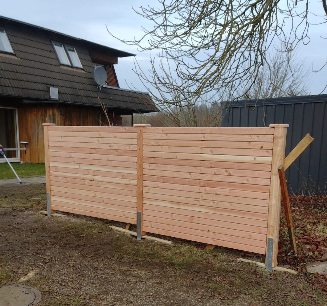 Sichtschutz aus Lärche