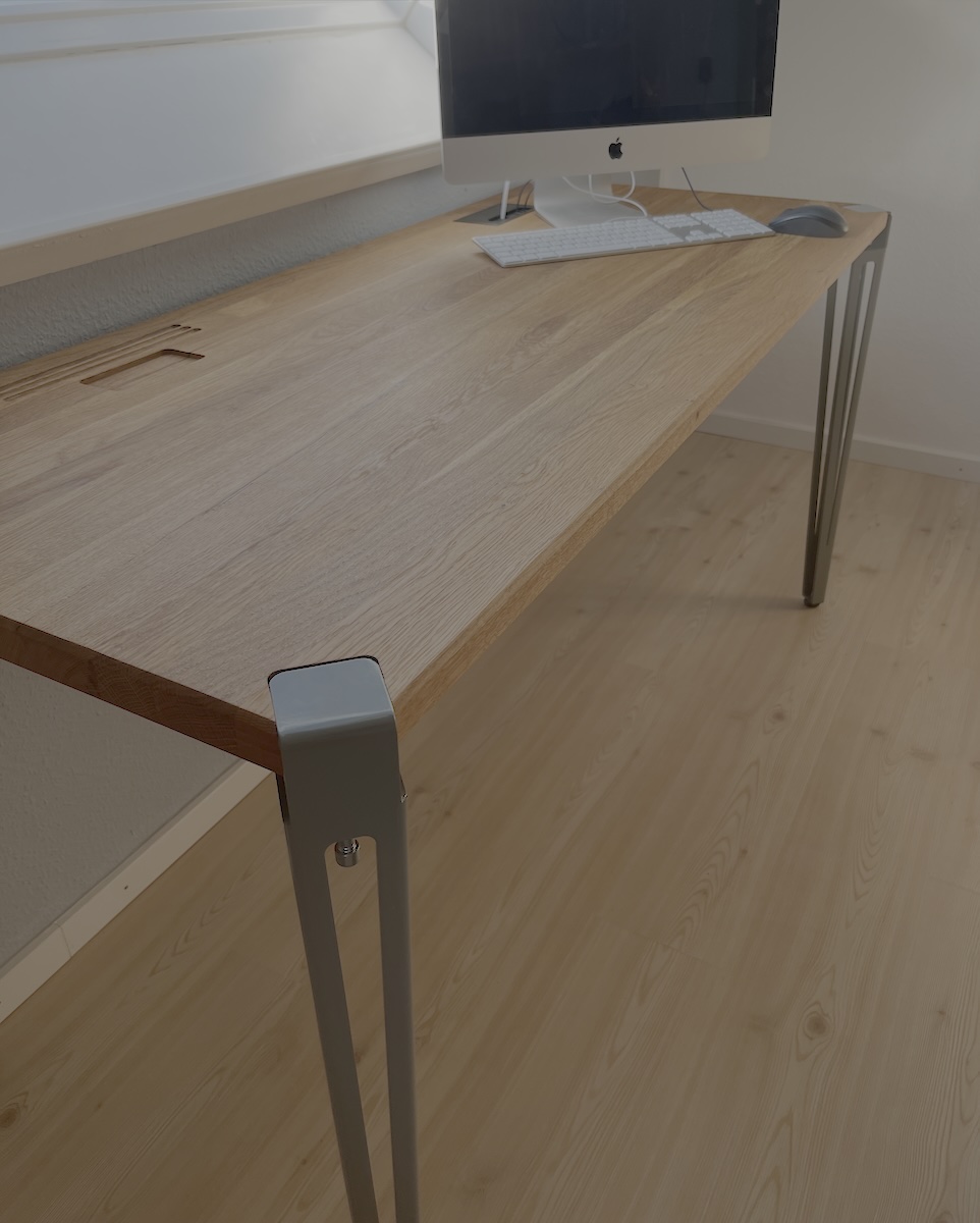 Schreibtisch aus geölter Eiche